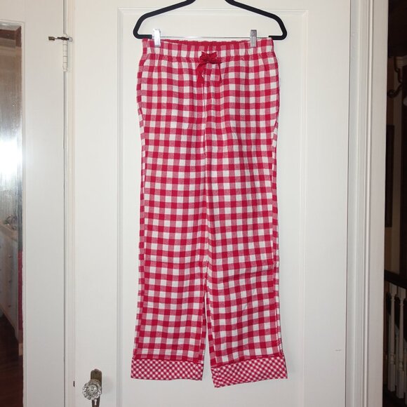 NWT Draper James & Land’s End Red and White Flannel Pajama Set XS - Picture 7 of 10